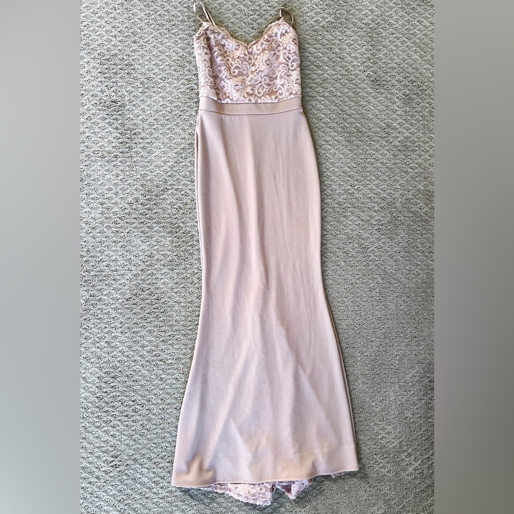 Beautiful Neutral Maxi Gown